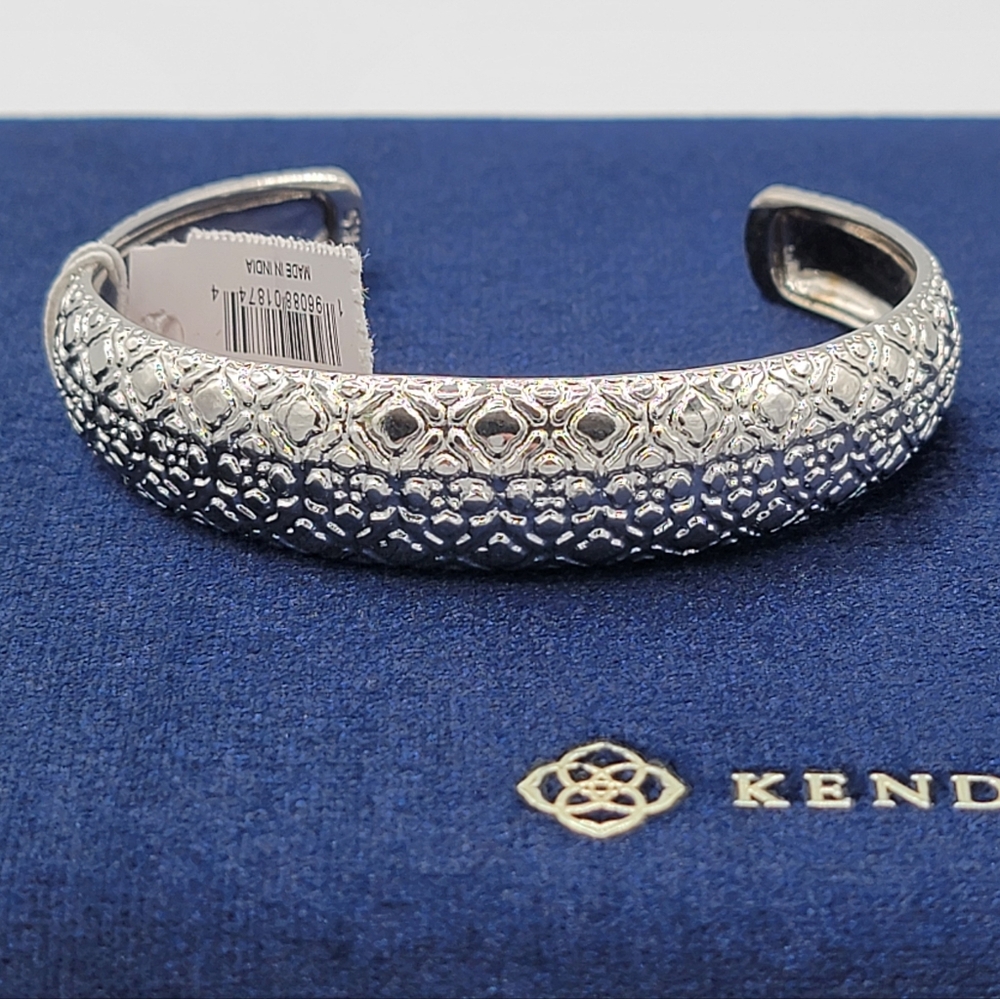 Kendra Scott Rhodium Harper Cuff Bracelet NEW #2896